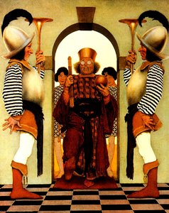 Entrance Of Pompdebile, King Of Hearts — Maxfield Parrish