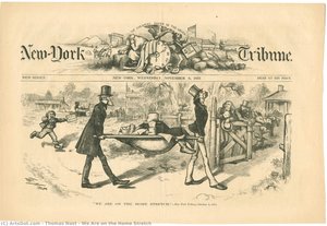 We Are On The Home Stretch — Thomas Nast