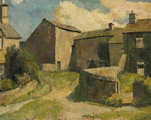 Farm In A Yorkshire Village — Raymond James Coxon, Impressionism
