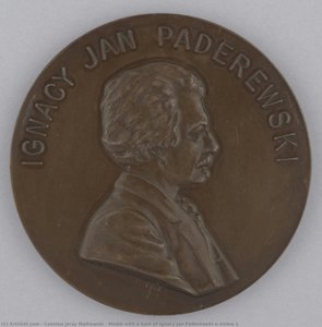 Medal With A Bust Of Ignacy Jan Paderewski\n\nview 1 — Czesław Jerzy Małkowski, Münchner Schule