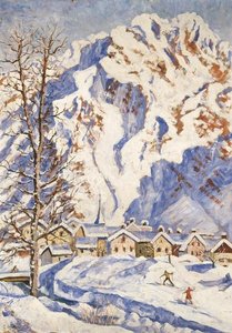 Le Tour Chamonix L'hiver (titre Attribué) — Georgette Agutte