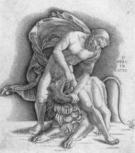 Herkules Und Der Nemeaner Löwe — Giovanni Antonio Da Brescia