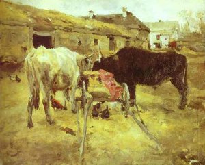 Bullocks — Valentin Alexandrovich Serov, Impressionism