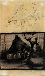 Two Studies Of A Cottage — Vincent Willem Van Gogh, Realism