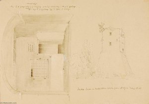 Tasso's Cell Feudal Tower — Miner Kilbourne Kellogg, Orientalist