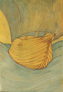 The Ship Design In Three Tints Of Gold — Edward Coley Burne-jones, Arts And Crafts
