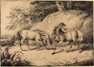 Wild Horses — Henry Bernard Chalon
