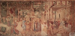 The Vintage And Drunkenness Of Noah — Benozzo Gozzoli, International Gothic