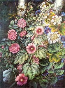 Mallows And Roses — Kateryna Vasylivna Bilokur