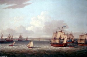 The British Fleet Entering Havana — Dominic Serres