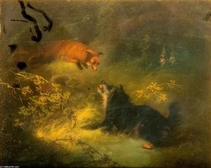Dog And Fox — George Armfield (smith)