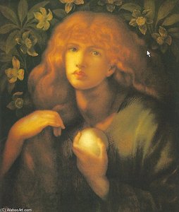 Mary Magdalen — Dante Gabriel Rossetti, Pre-raphaelite Brotherhood