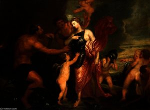 Venus Cajoling Vulcan For Arms For Aeneas — Sir Anthony Van Dyck