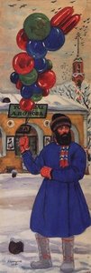 A Balloon Seller — Boris Mikhailovich Kustodiev