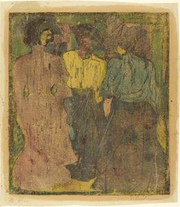 Three Women Conversing (unterhaltung Von Drei Frauen) — Ernst Ludwig Kirchner, German Expressionism