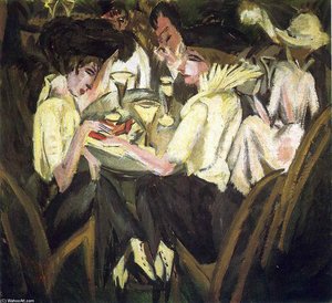 The Garden Cafe — Ernst Ludwig Kirchner