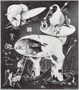 Copy After A Scene By Hieronymus Bosch — Maurits Cornelis Escher