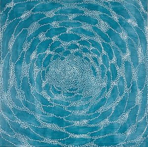 Blue Net — Ross Bleckner