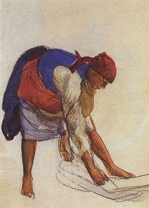Farmer, Spread Out On Canvas — Zinaida Serebriakova