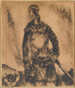 Davids Sieg Über Goliath (i. Samuel, Xvii, 48, 51) — Marc Chagall