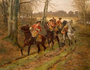 The Ambush, 1745 — William Barns Wollen, British Landscape Painting