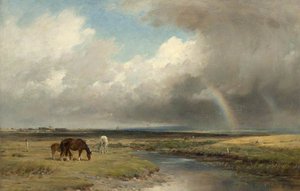 Pastoral Landscape With Rainbow — William Darling Mckay