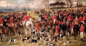 A Kill With The Whaddon Chase Foxhounds — Charles Spencelayh