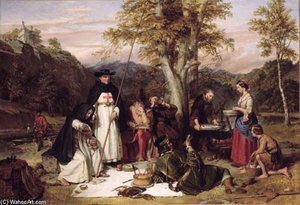 The Merry Monks Of Melrose The Monks Of Melrose Made Good Kaill On Fridays When They Fasted — Charles Landseer