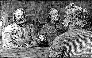 Olav Den Helliges Saga - Sigurd Syr, Aasta, Olav Og Rane - C. Krohg — Christian Krohg