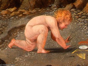 Allegory Of Virtue And Vice (detalj - ) — Lorenzo Lotto