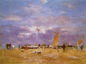 Pier Deauville — Eugène Louis Boudin, Impressionism