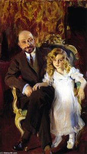 Carlos Urcola Ibarra and His Daughter