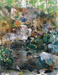 Woodland Stream — John Henry Twachtman