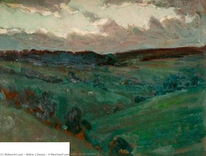 A Moorland Landscape, Staffordshire — Walter J Donne