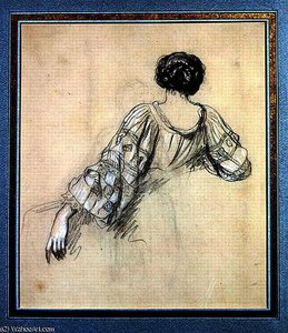 Back Of A Young Woman — Ernest Hébert (antoine Auguste Ernest Hebert)