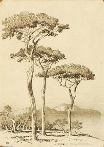 Untitled (transfer Drawing For Capri From Sorrento) — George Elbert Burr