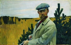 Self Portrait (8) — Boris Mikhailovich Kustodiev