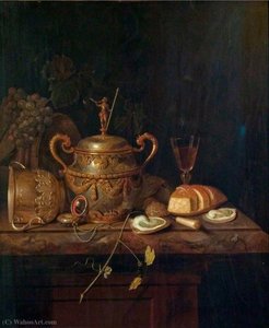 Porringer, German Cup and Oysters