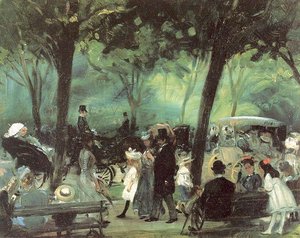The Drive, Central Park — William James Glackens