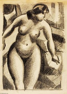 Standing Female Nude — Carl Newman