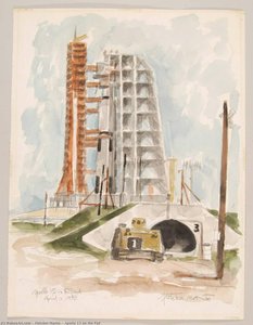 Apollo 13 On The Pad — Fletcher Martin
