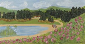 A Peaceful Scene In The Far West — Elsie Sidele Downing