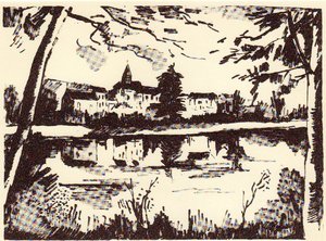 On The Banks Of The Oise — Maurice De Vlaminck