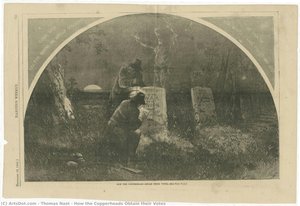 How The Copperheads Obtain Their Votes — Thomas Nast