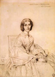 Madame Charles Simart Born Amelie Baltard — Jean-auguste-dominique Ingres