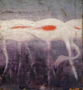 White Flamingoes, Study For Book Concealing Coloration In The Animal Kingdom — Abbott Handerson Thayer