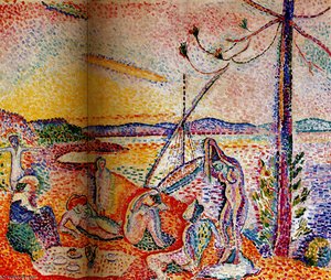 Luxe, Calme Et Volupté, Leinwand Fertig Von Paul Signac Öl Auf Leinwand – (98,3 X 118 Cm) — Henri Matisse