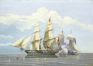 The Capture Of The Slaver 'formidable' By Hms 'buzzard' — William John Huggins