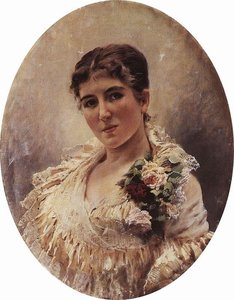 Female Portrait — Konstantin Yegorovich Makovsky
