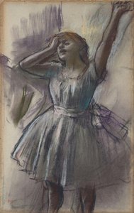 Dancer Stretching — Edgar Degas, Impressionistic Realism